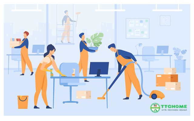 Tạp vụ vệ sinh văn phòng