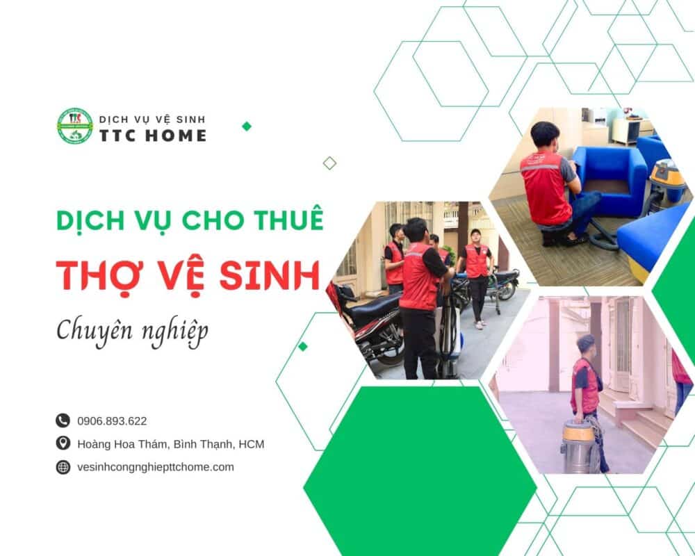 Cho thuê thợ vệ sinh chuyên nghiệp