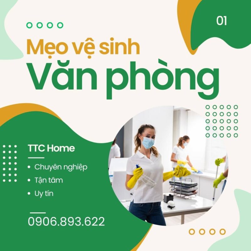 Meo ve sinh van phong chuan 5s Bí kíp vệ sinh văn phòng