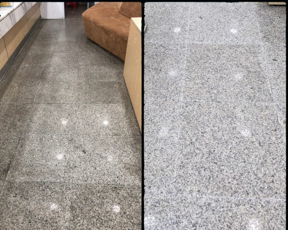 Đánh bóng sàn gạch cũ