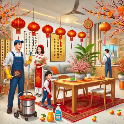 Dọn nhà đón tết
