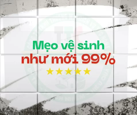 Mẹo vệ sinh ron gạch trắng như mới 99%
