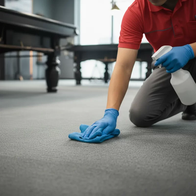 bảo quản thảm quán billiard